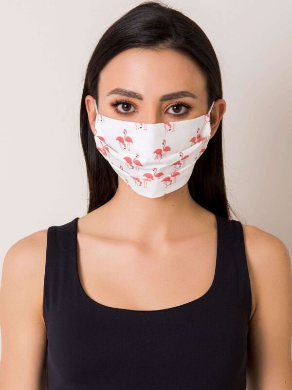 White protective mask with