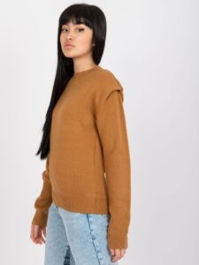 Women's camel classic sweater