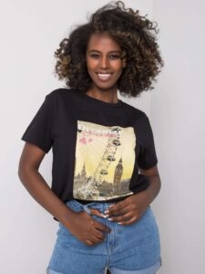 Black women's T-shirt with costume