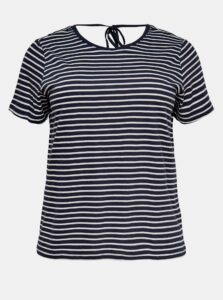 Blue-white striped T-shirt ONLY CARMAKOMA