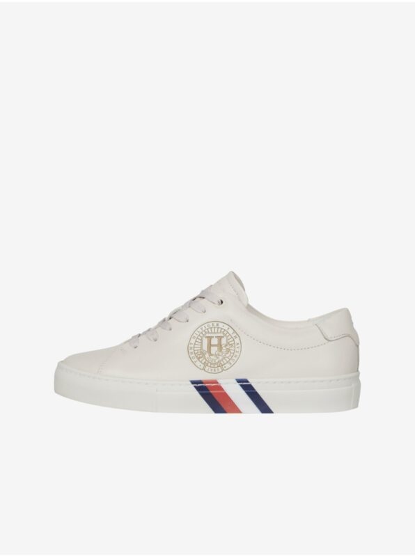Cream Women's Leather Sneakers Tommy
