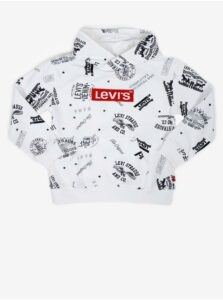 Levi's White Kids Patterned Hoodie