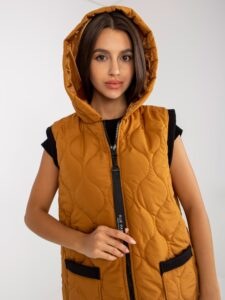 Light brown women's vest with