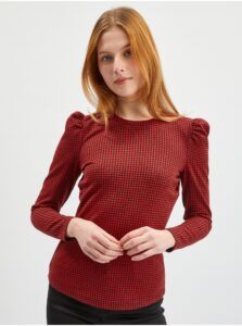 Orsay Red Women's Patterned Long Sleeve
