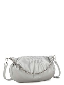 Silver handbag LUIGISANTO with