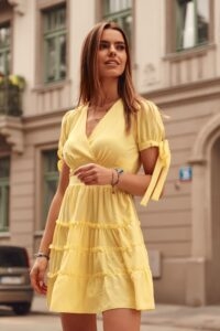 Yellow summer dress with