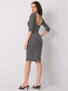 Black and white casual dress by