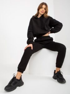 Black women's tracksuit with