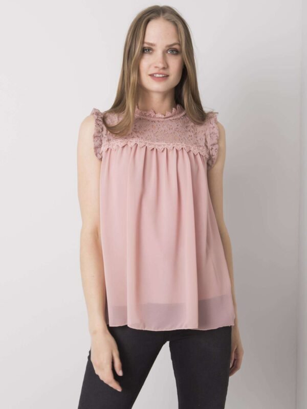 Dusty pink formal blouse