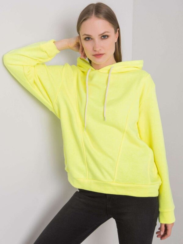 Fluo yellow hoodie by