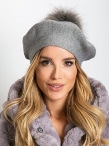 Gray beret with