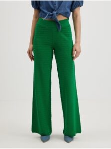 Green Women's Ribbed Wide Trousers ONLY