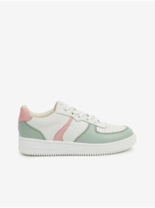 Green-white girly leather sneakers Richter