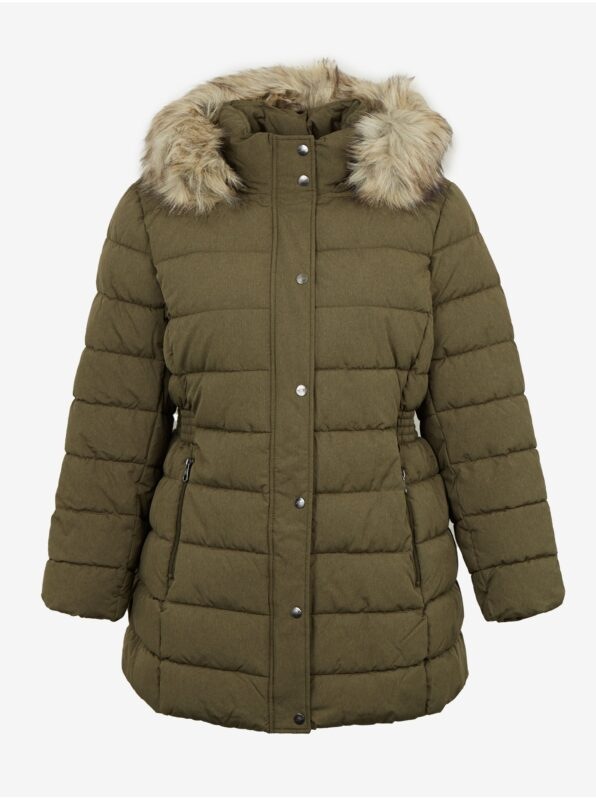 Khaki ladies quilted winter jacket ONLY