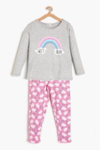 Koton Pajama Set - Gray