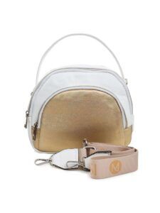 Lady's white-gold handbag with