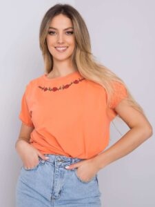 Orange blouse with