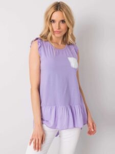 Purple blouse with