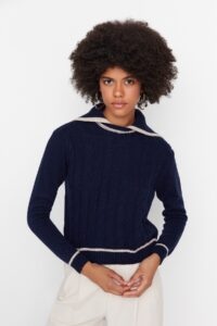 Trendyol Sweater - Navy blue