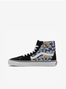 Vans Blue-Black Women Patterned Ankle Sneakers with