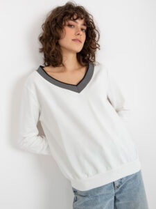 Women's cotton blouse with neckline