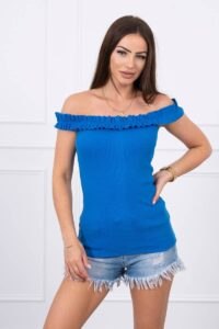 Blouse with ruffles in