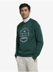 Dark Green Men's Sweatshirt adidas Originals