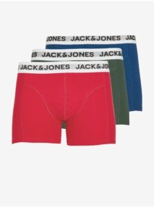 Jack & Jones Set of three men's boxers in blue