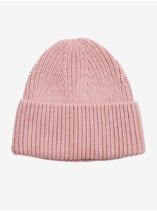 . OBJECT Pink Women's Ribbed Winter Cap