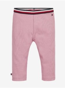 Pink Girls Ribbed Sweatpants Tommy