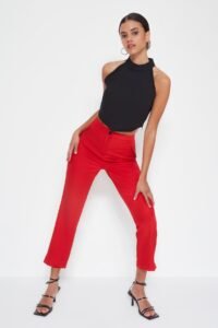 Trendyol Pants - Red -