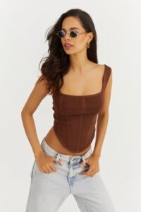 Cool & Sexy Women's Brown Back