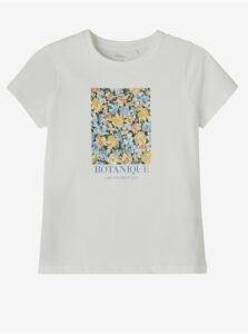 Cream Girl Patterned T-Shirt name it