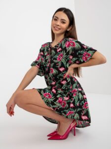 Dress with summer print and