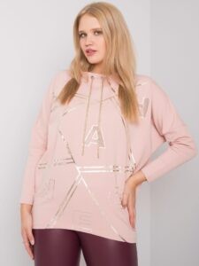 Dusty pink blouse of larger size