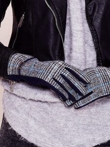 Elegant dark blue gloves