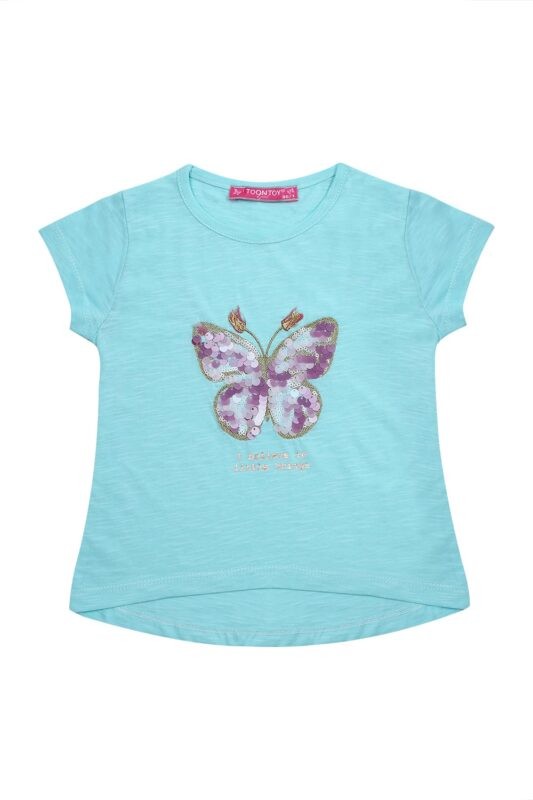 Girl's T-shirt with mint