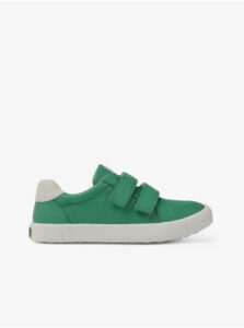 Green Kids Leather Sneakers Camper