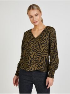 Khaki Patterned Blouse ONLY Victoria