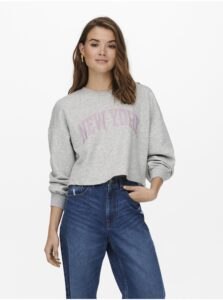 Light Grey Crop Sweatshirt ONLY