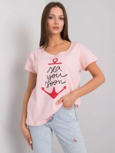 Light pink T-shirt with