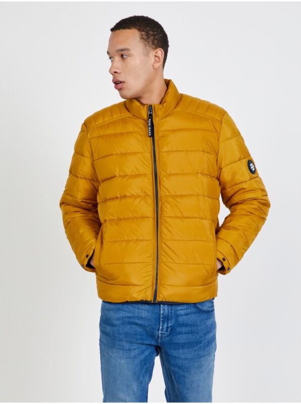 Mustard Men's Quilted Jacket Pepe Jeans
