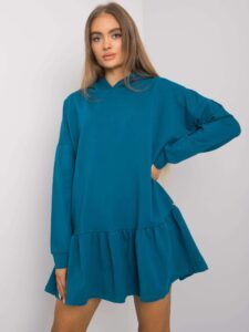 Sea cotton dress with