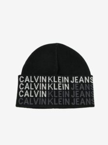 Black men's winter beanie Calvin Klein