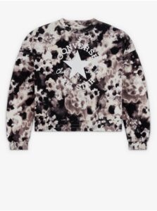 Creamy-Black Women's Floral Sweatshirt Converse