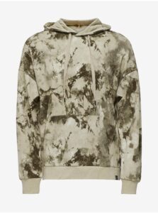 Green-Beige Patterned Hoodie ONLY & SONS