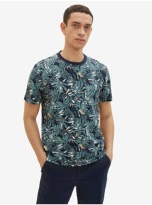 Green-blue mens patterned T-Shirt Tom