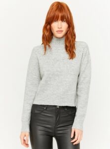 Grey Sweater with Decorative Details TALLY
