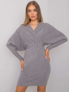 OCH BELLA Grey knitted dress