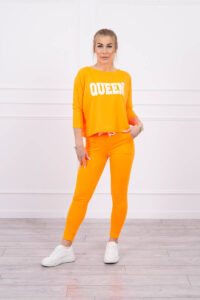 Set with orange neon